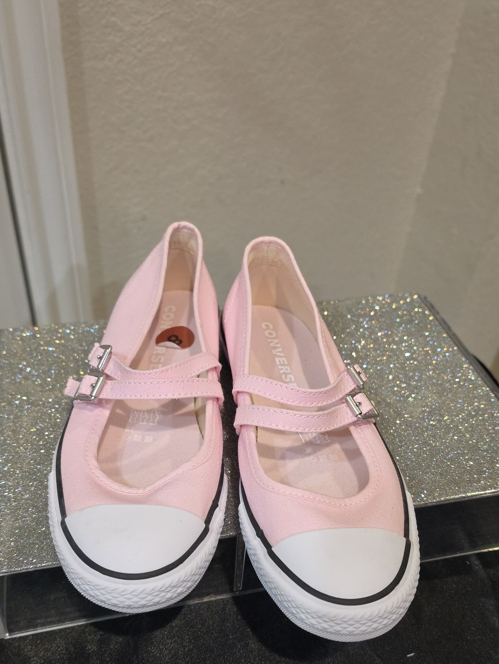 Converse All Star Dainty Mary Jane Sneakers- Sugar Berry/White - Picture 10 of 12